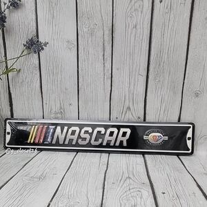 NASCAR 75TH ANNIVERSARY  Black and Multicolor Metal Sign, NIP